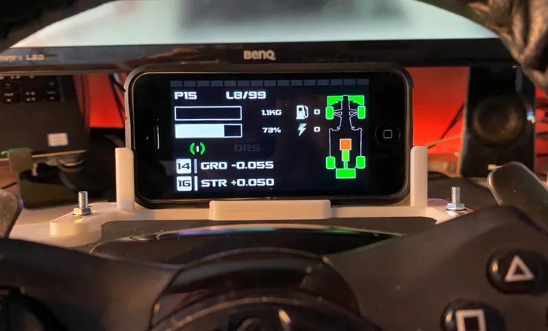 Logitech G29/G920 wheel modular phone mount