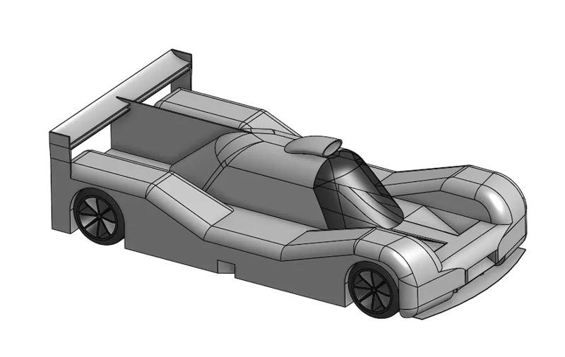 Model Mock LMP1 Car 