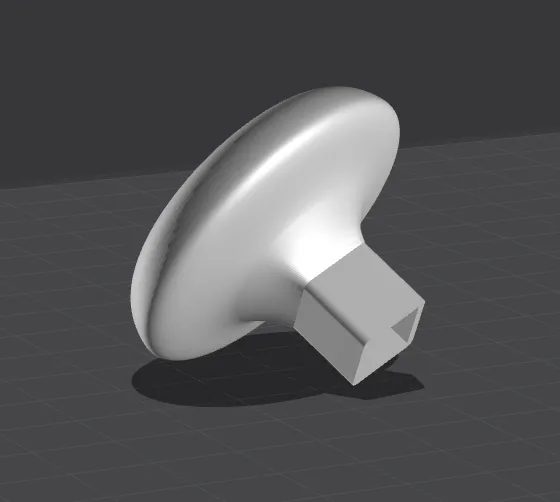 Door knob for square rod