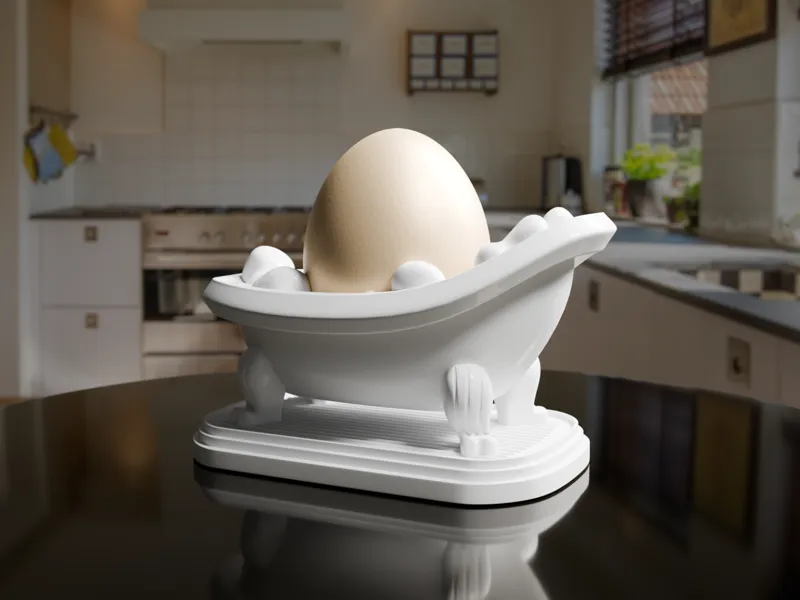 Cozy Eggcuzzi - bath tub egg cup