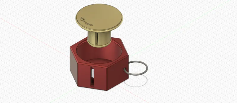 Soft Measuring Tape Casing with keychain holder