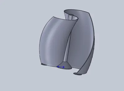 Stepper motor generator blade