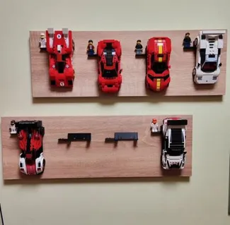Brick car and figure wall holder