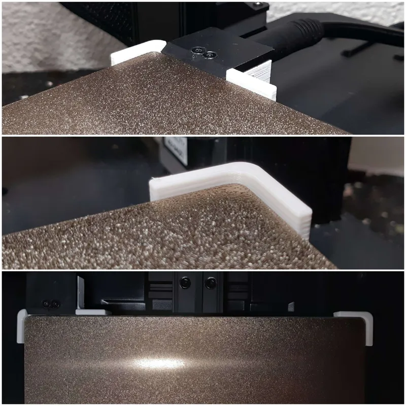 Build plate guide for Ender 3 S1/Pro