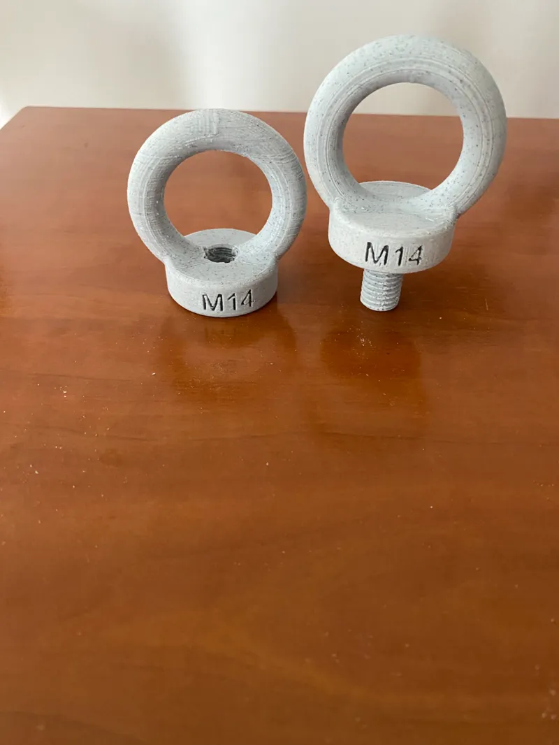 long M5 to M20 thread rings 