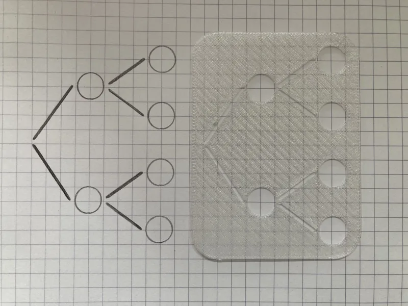 Tree Diagram Stencil - Baumdiagramm-Schablone