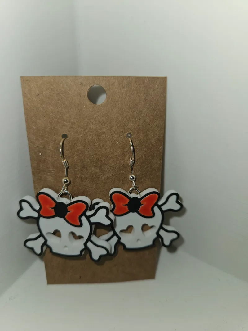Cute Skull & Bones Earrings