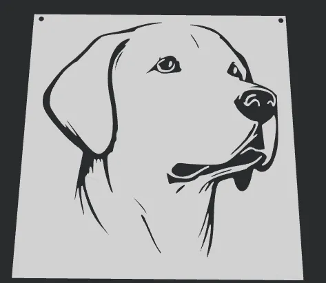 Cute golden retriever sign