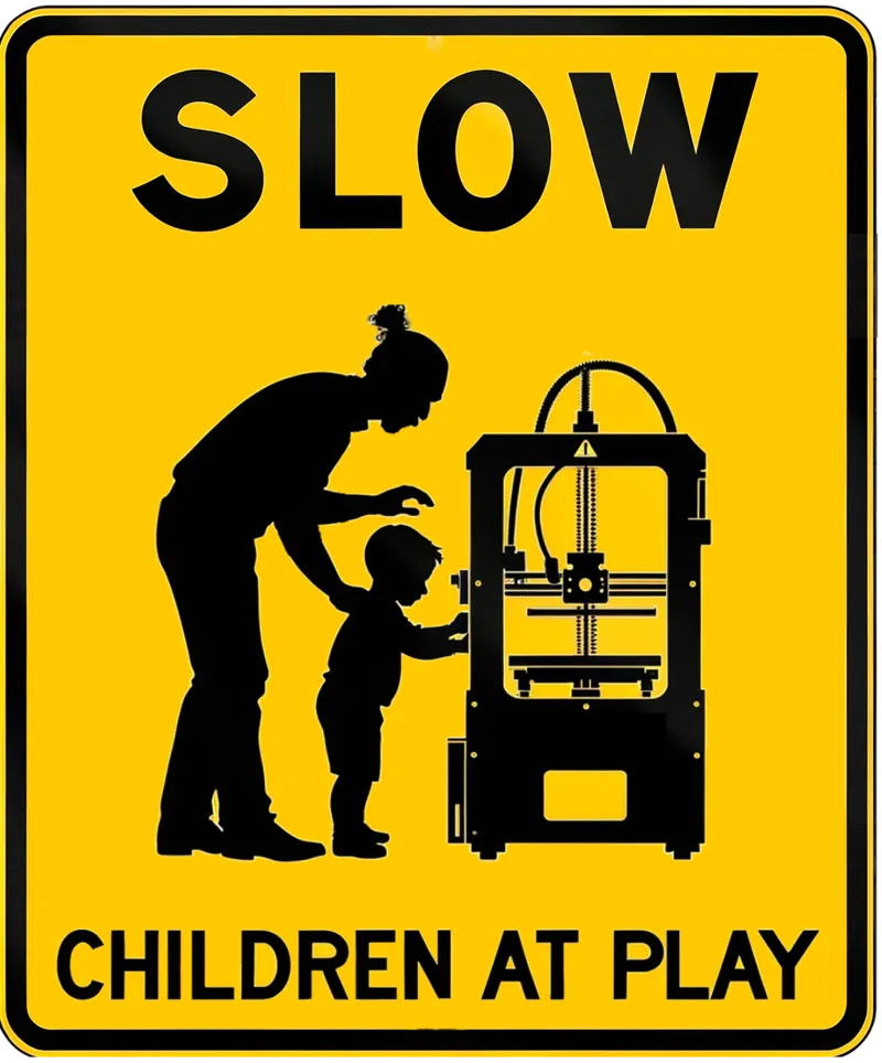 SLOW: Children at Play wall sign