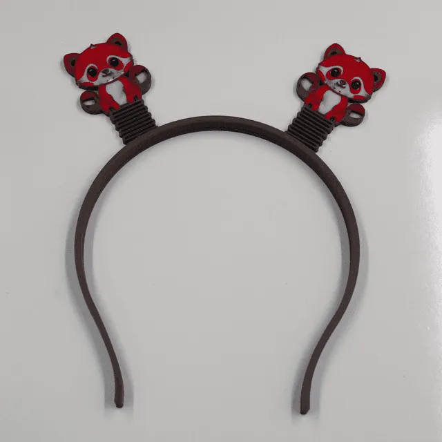 Print In Place Red Panda Head Band Boppers