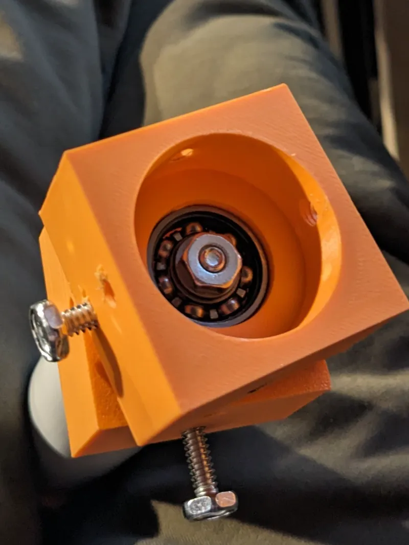 1 inch pvc cap with recess for 608 bearing