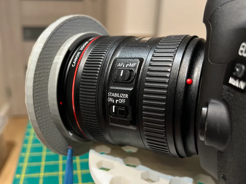 Canon EF 77mmlens hood ring light 