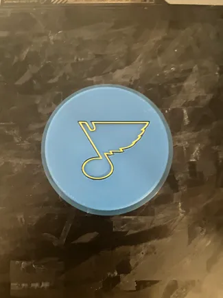 blues coaster/fridge magnet