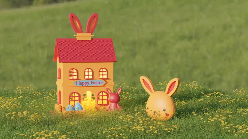 Easter Bunny Home