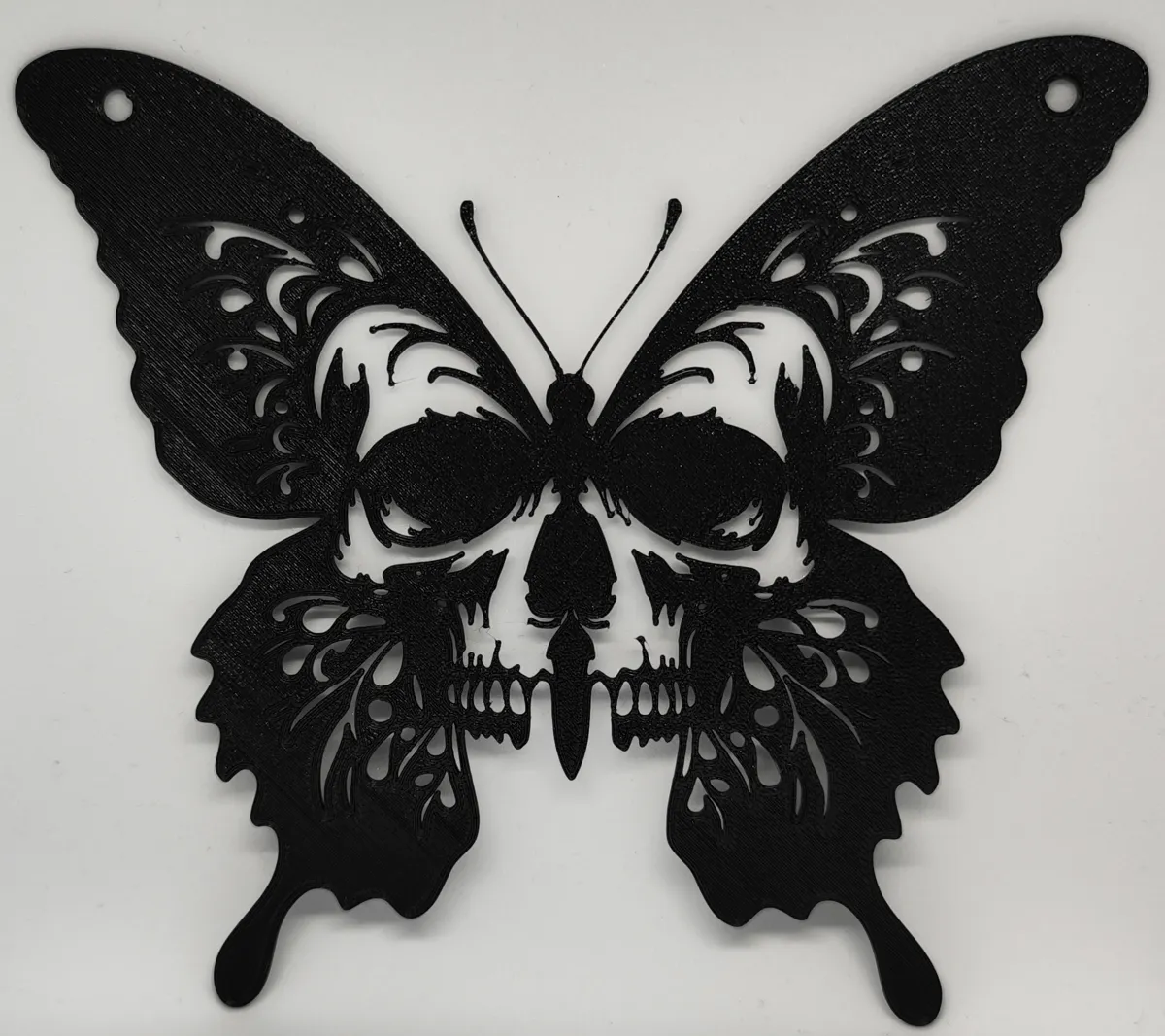 Tableau mural Papillon et crâne