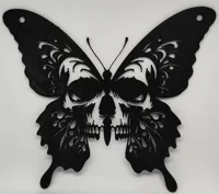 Tableau mural Papillon et crâne — photo 1