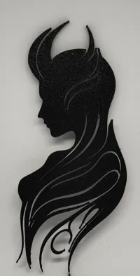 Silhouette murale démone — photo 1