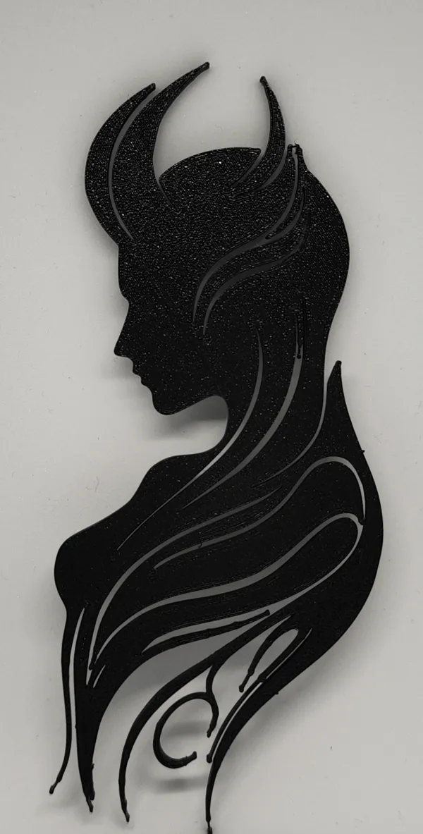 Silhouette murale démone