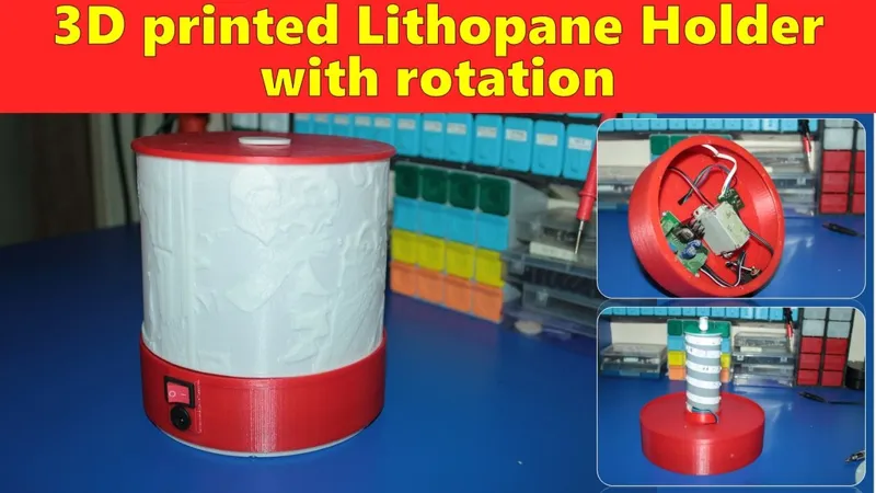 360 Degree lithophane with rotation and light