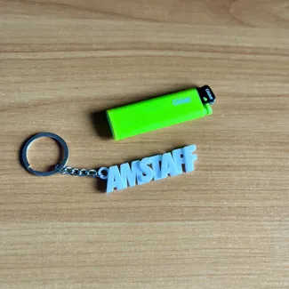 Amstaff Typo Keychain