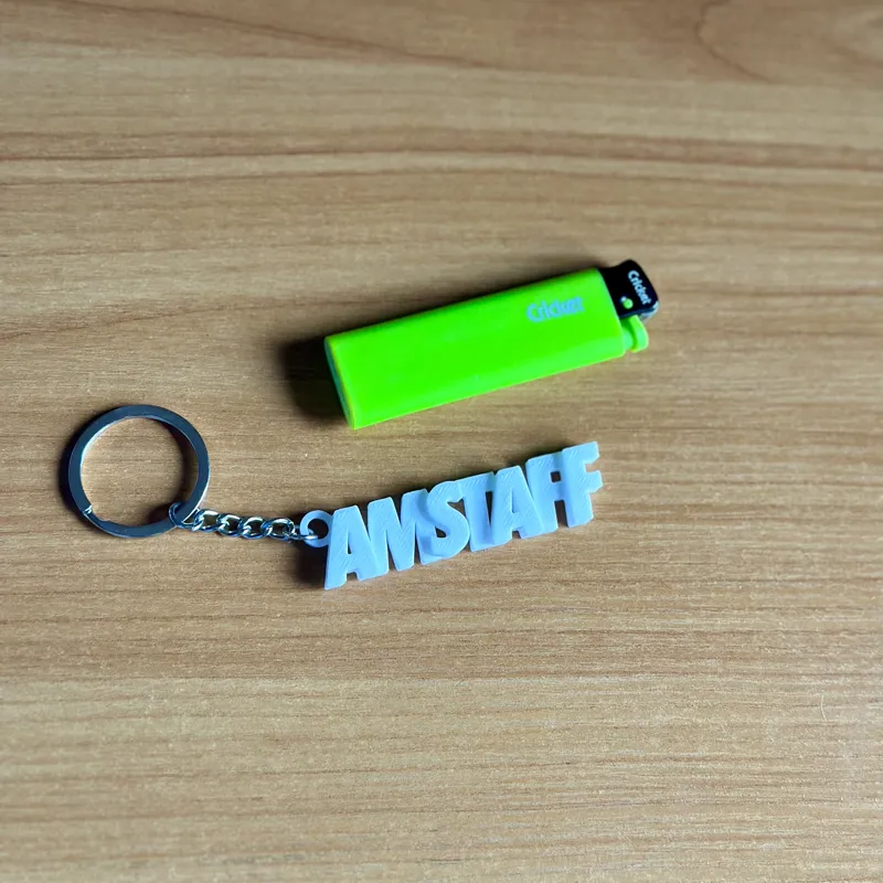 Amstaff Typo Keychain