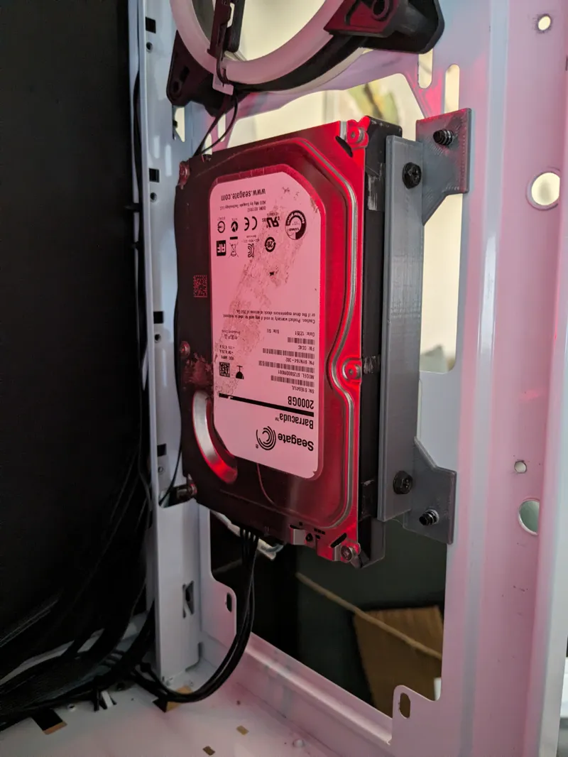 3.5in Hard Drive to 140mm fan mount