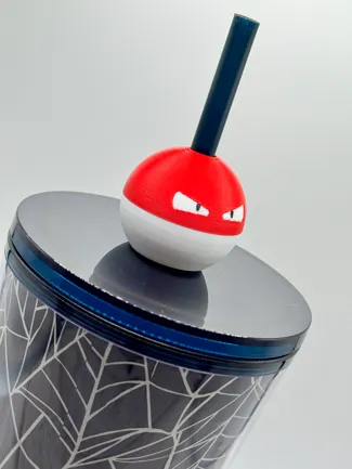 Voltorb Straw Topper