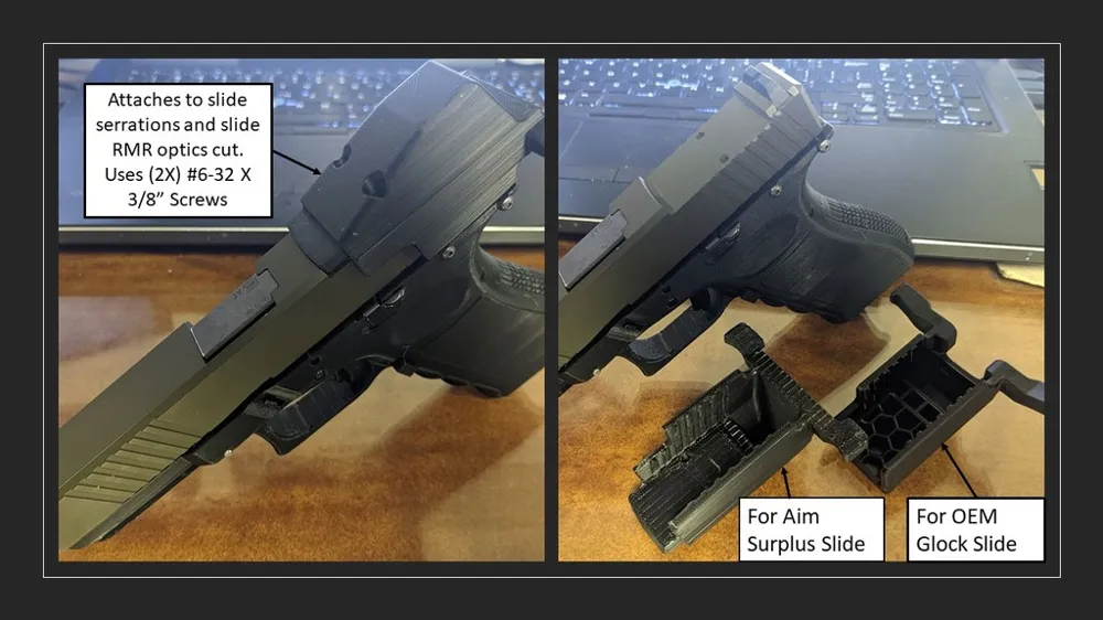 CAA MCK2 Charging Handle for Aim Surplus G17 Slide - Free 3D Print ...