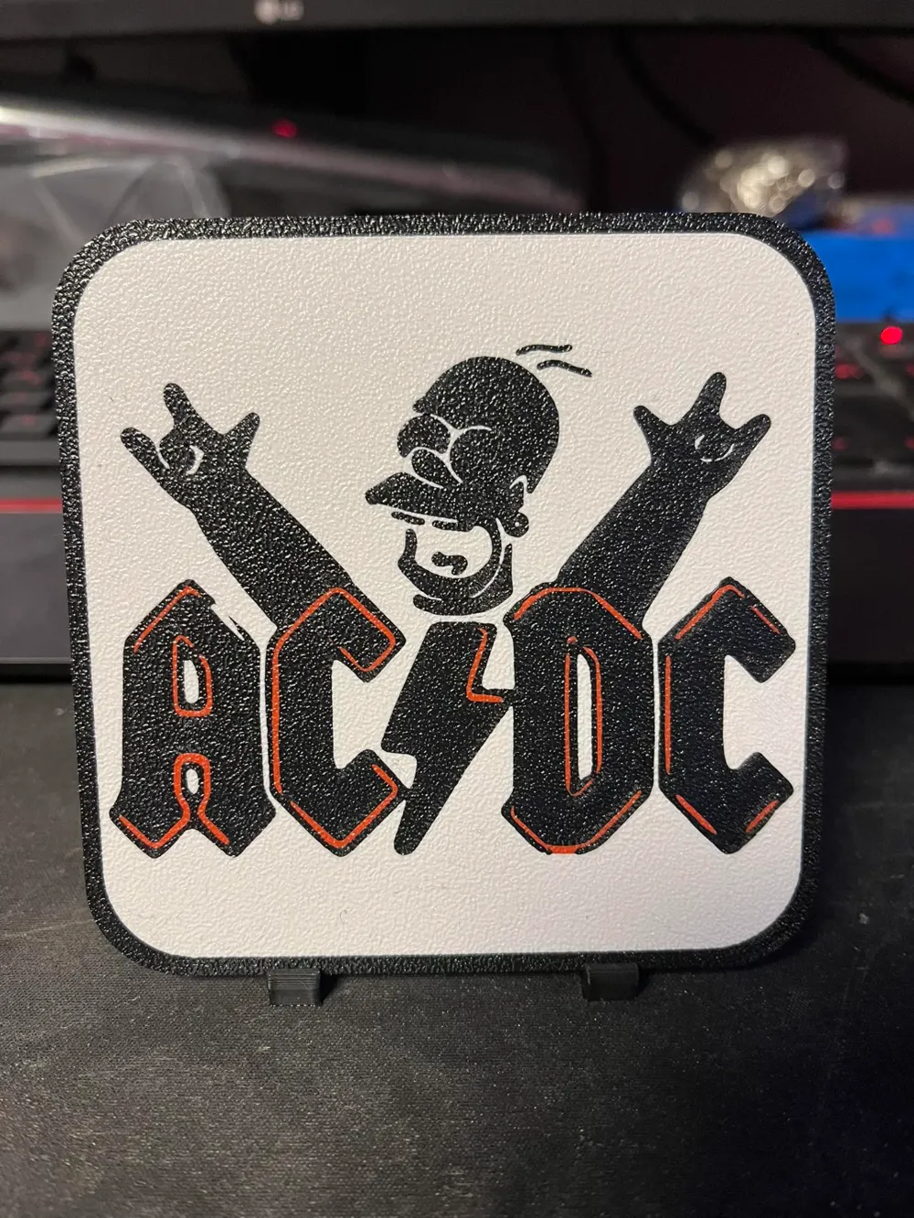 ACDC Homer - Coaster by Lamero - MakerWorld