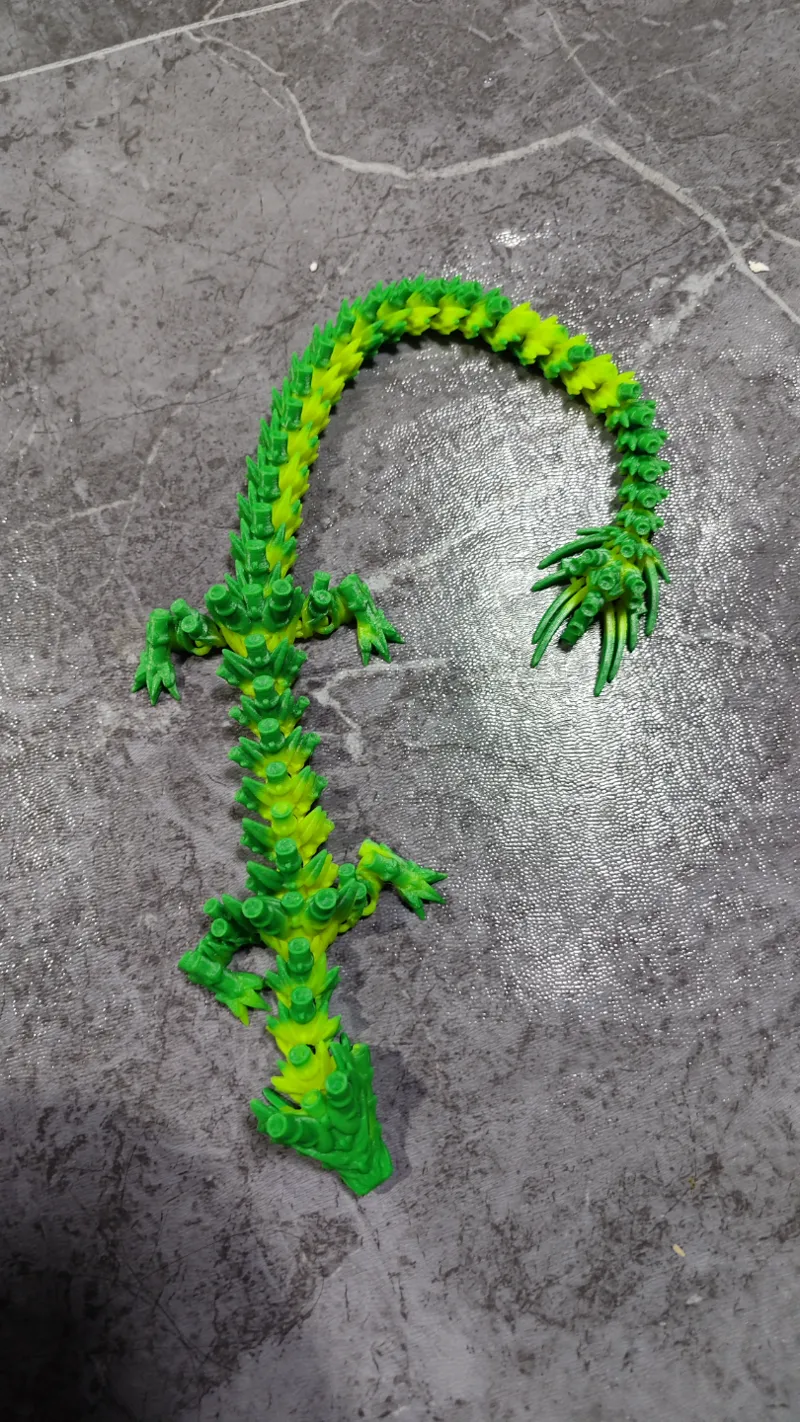 3D打印磁吸关节龙