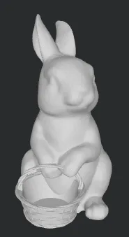 Easter Bunny with a basket.