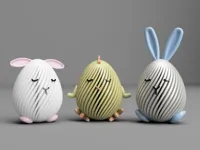 Lapin, mouton et poule de Pâques — photo 1