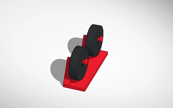 Filament holder for 2 spools