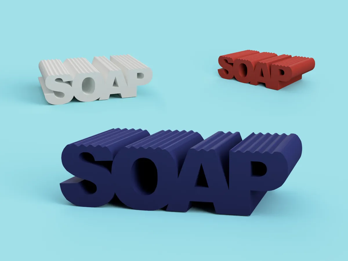 Porte-savon lettres « SOAP »