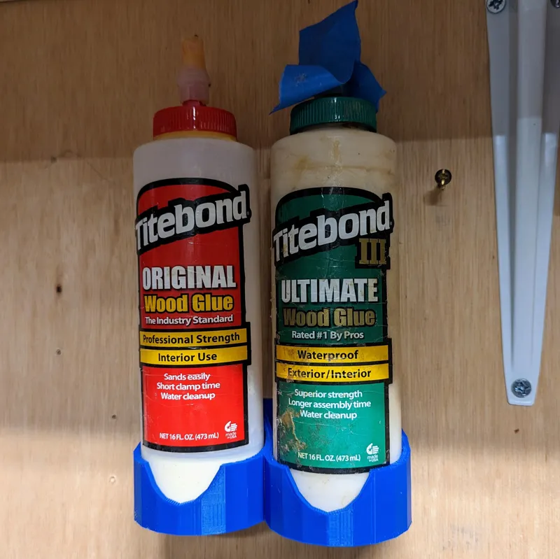 Wall Mounted Titebond Glue Bottle Holder