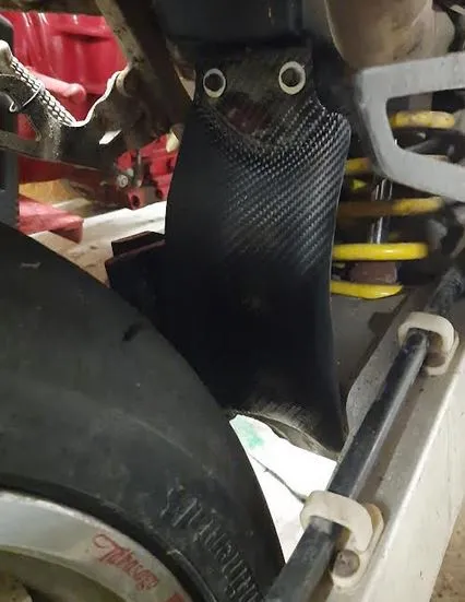Mould for carbon fiber mudguard Suzuki DRZ 400