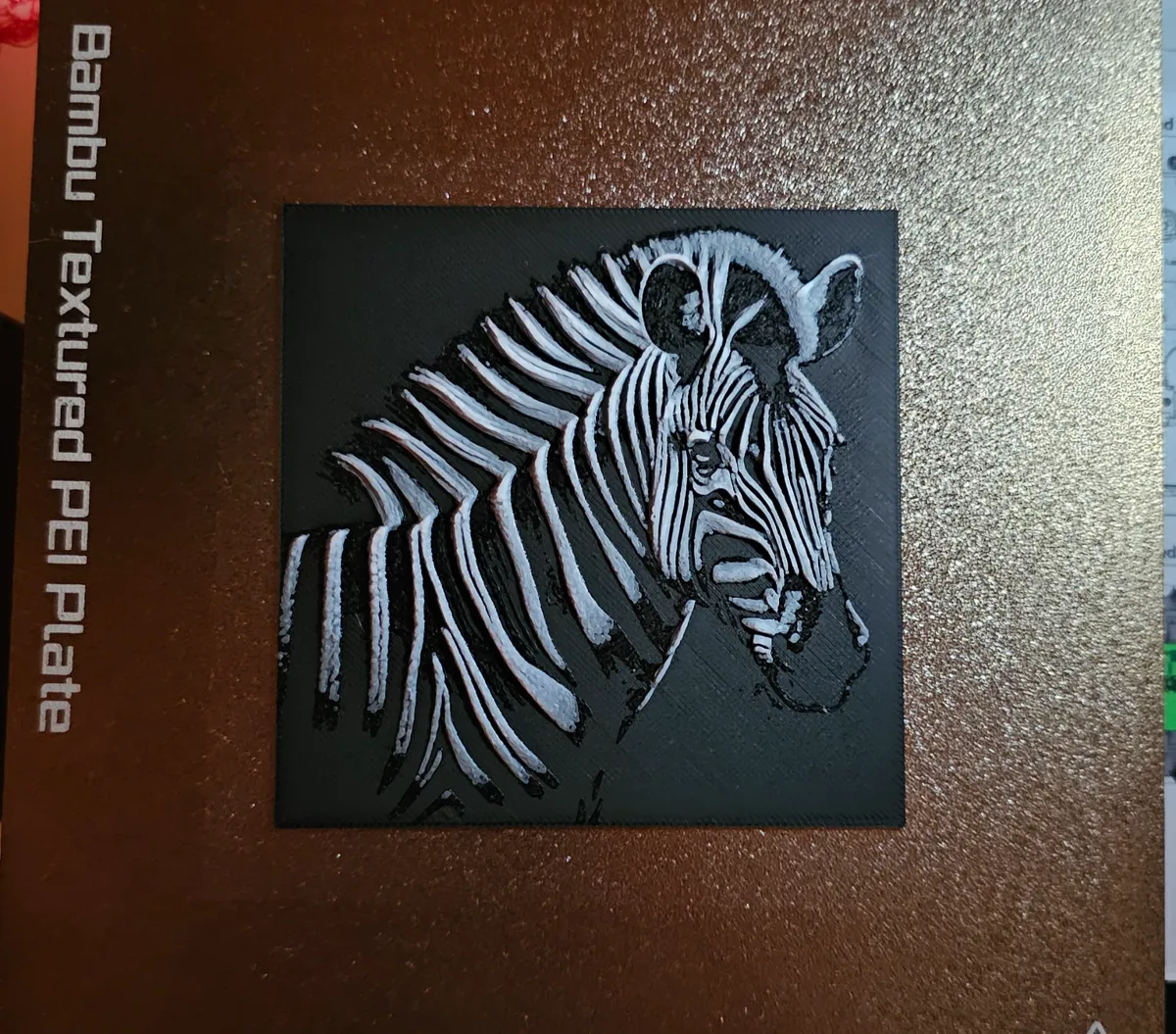 Zebra " Filament Painting " - Free 3D Print Model - MakerWorld