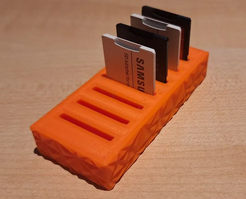Low Poly SD Card holder
