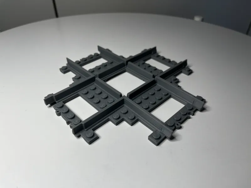 brick track train cross