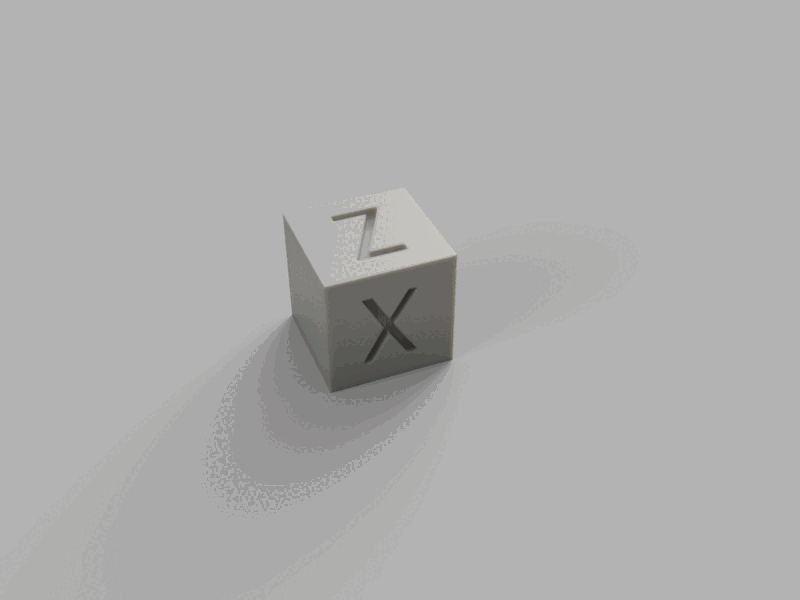 xyz Calibration Cube (20mm)