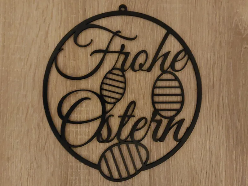 Frohe Ostern Türschild / Happy Easter door sign