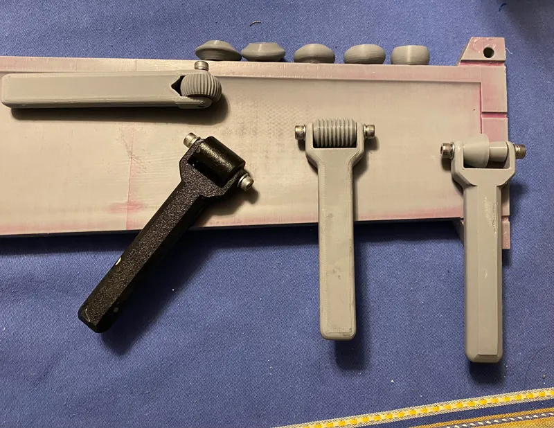 Roller handle for composite molding