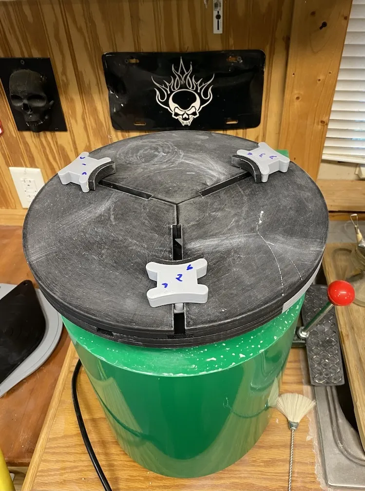 Pottery trimming tool slider grip - remix