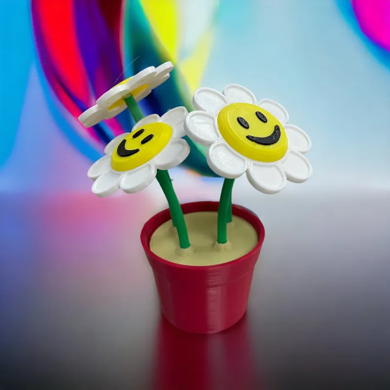Flower with pot