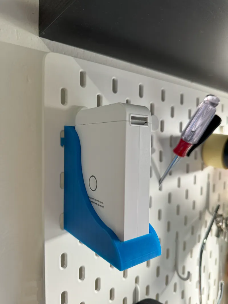 Niimbot D110 mount for Ikea Skadis
