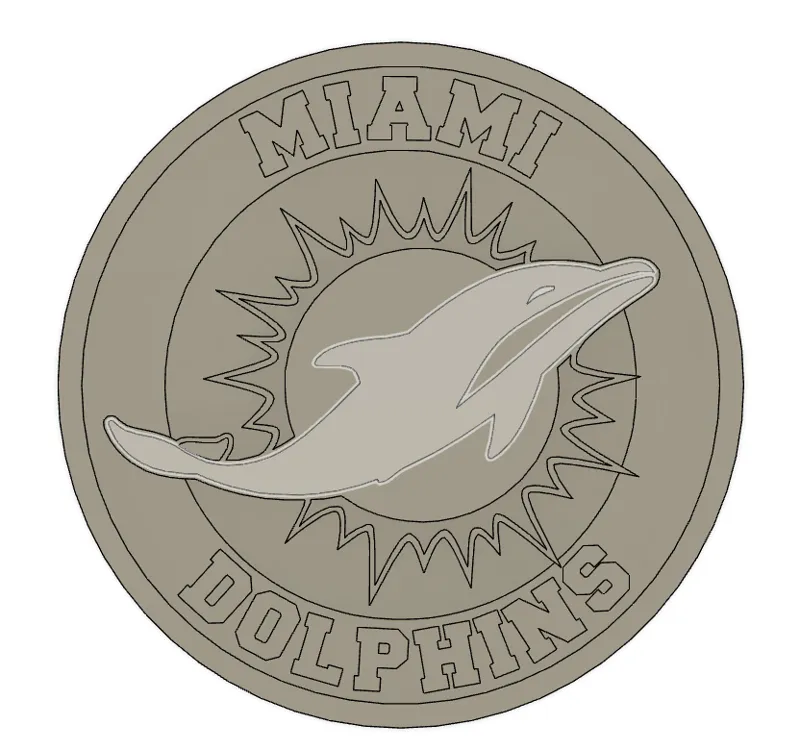 Miami Dolphins Coaster