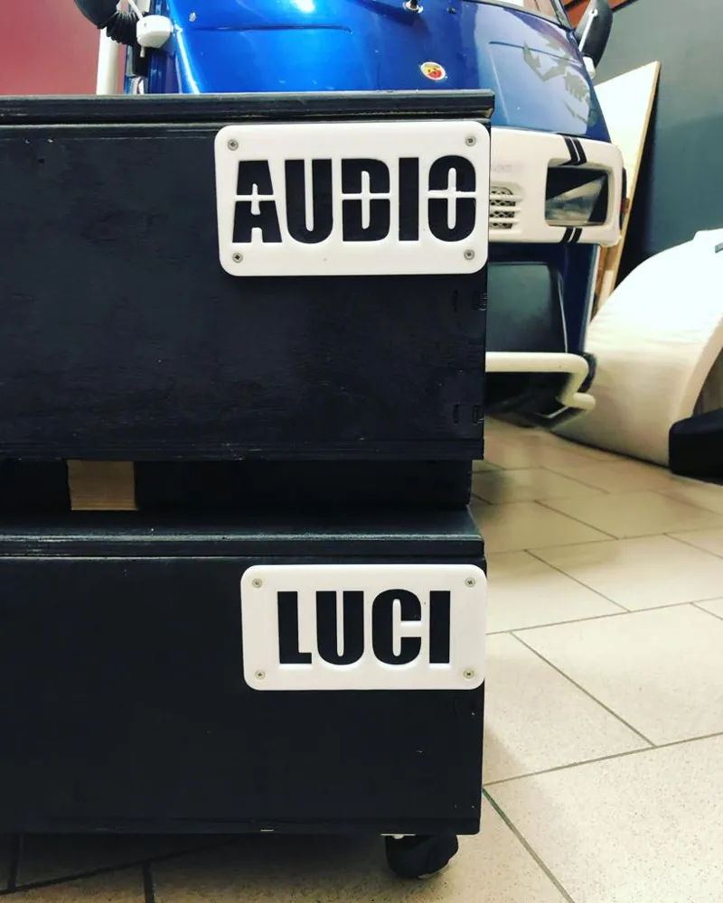 targa per contesto luci