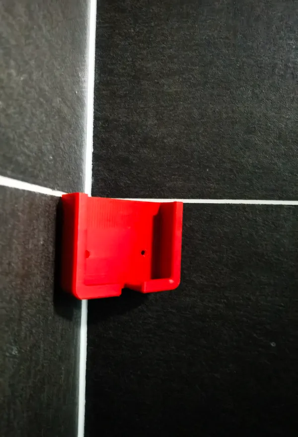 Support téléphone d'angle pour salle de bain