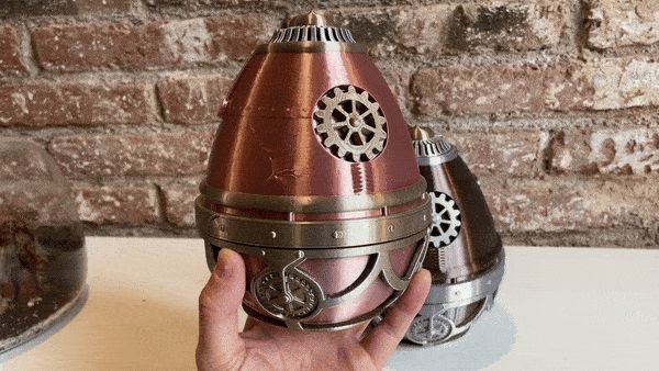 Steampunk Easter Egg Container