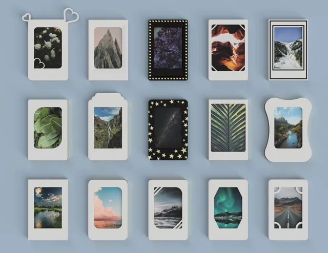 15 Picture frames with stand and wall mount